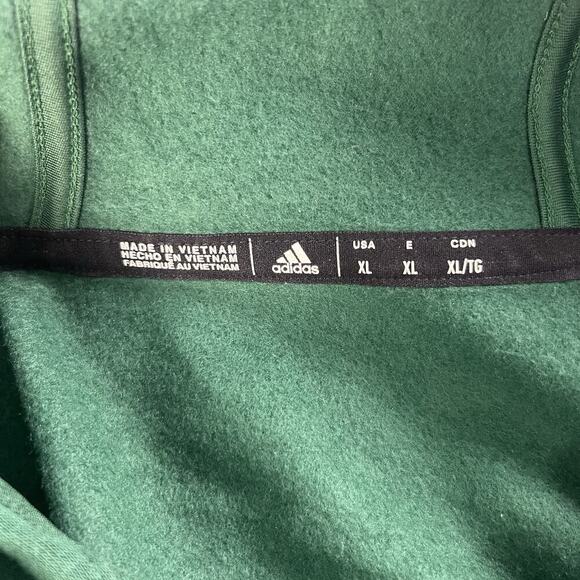 Adidas Men's Utah Valley Wolverines Green Pullover Hoodie Size XL - Picture 6 of 13